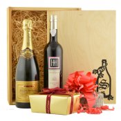 Pack X Champagne, Maderia, Chocolates, & Fruit Cake Gift Pack