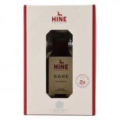 Hine Rare VSOP Cognac Bottle + 2 Glass