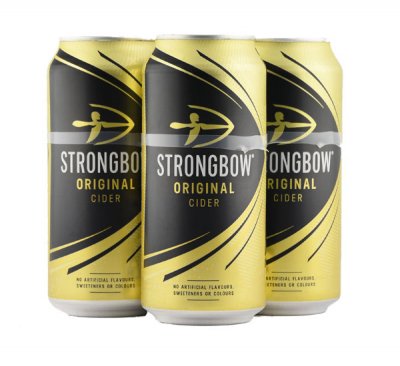 Strongbow 500ml Cans 4 pack Price Marked 5.49