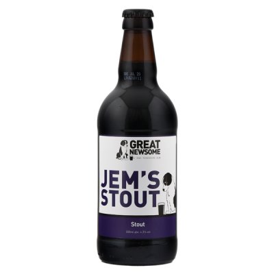 Jems Stout Ale Great Newsome Brewery 500ml Bottle