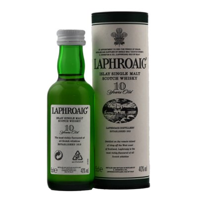 Laphroaig 10 Year Old Islay Malt Whisky Minature 5cl N.V.