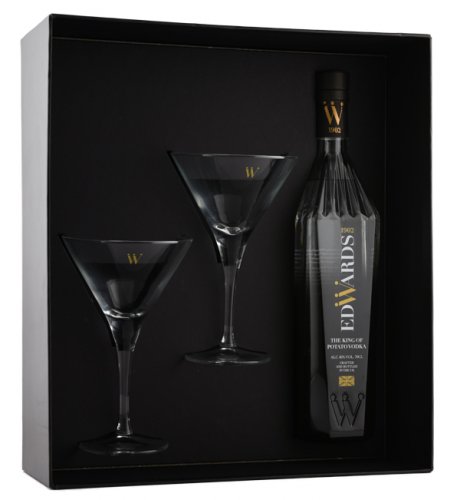 Edwards 1902 Premium Potato Vodka Martini Gift set