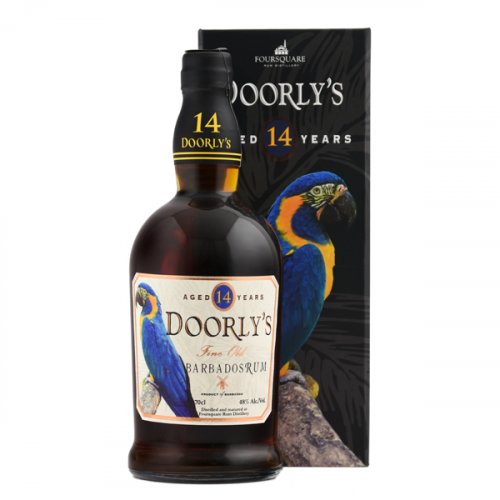 Doorly`s 14 Year Old Rum Bottle