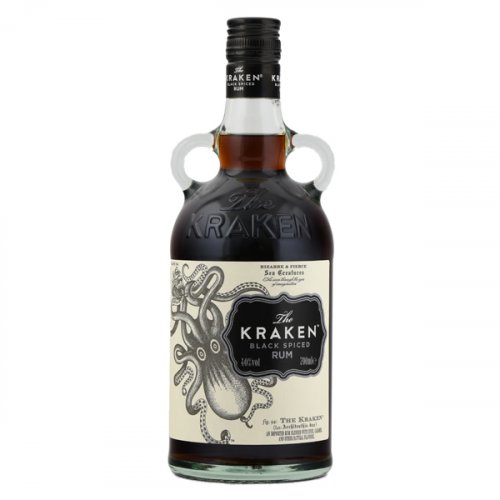 The Kraken Black Spiced Rum Bottle
