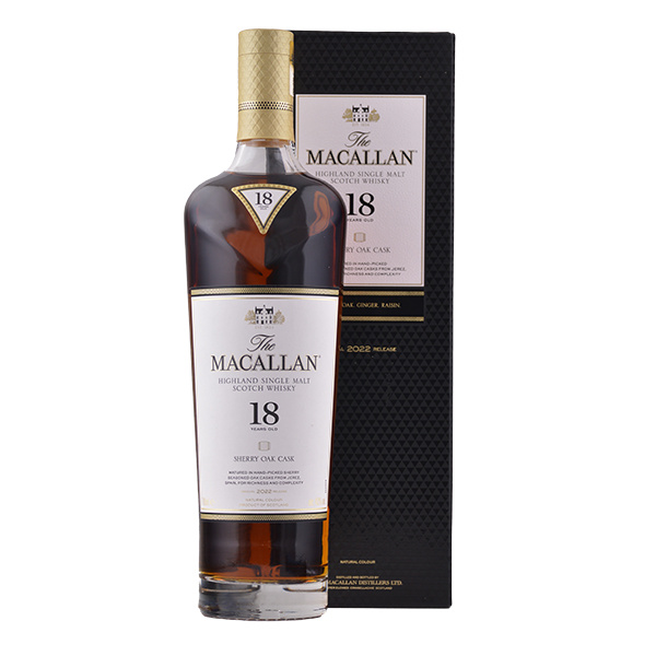 The Macallan 18 Year Old Sherry Cask Highland Single Malt Scotch 750ml